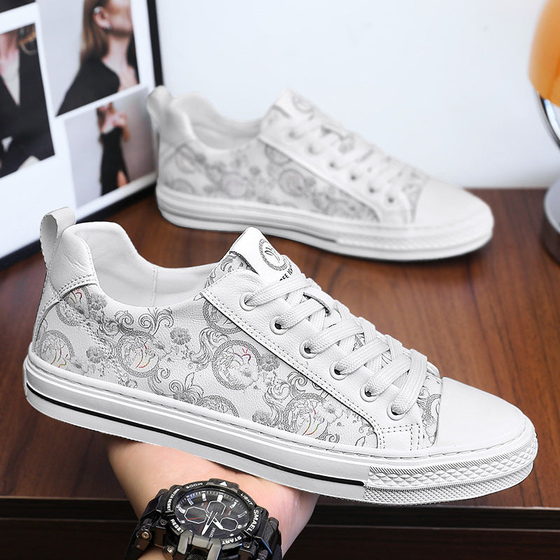 Men's Closed Toe Personalized Printed Design Match Easy Sneakers