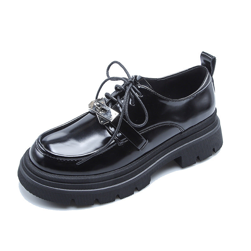 Burke Road Lock Round Toe Platform Casual Shoes