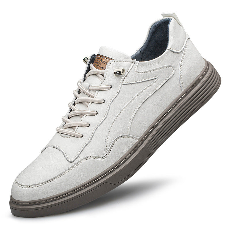 Men's Summer Plus Size Board Cowhide Business Sneakers