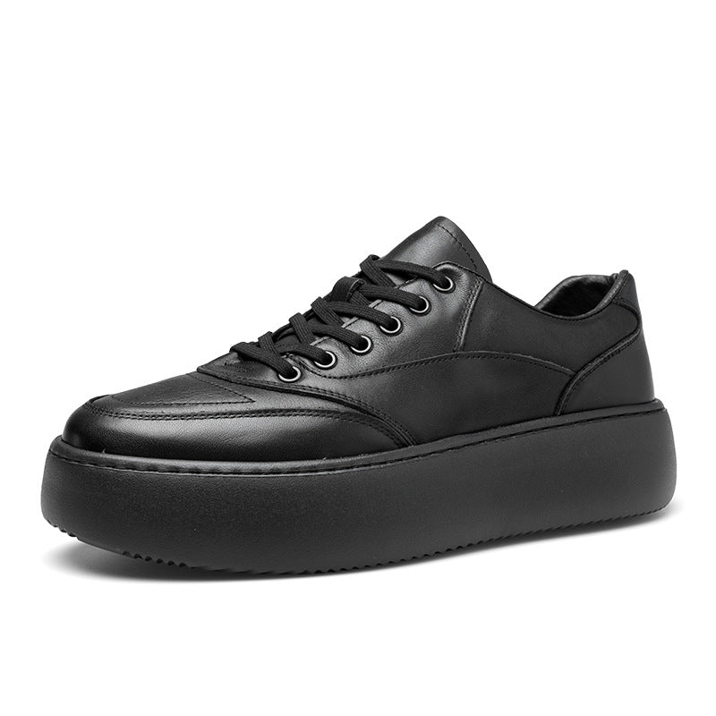Men's Board Winter Fleece-lined Platform Heightened Daddy Sneakers