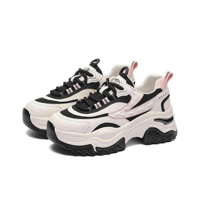 Women's Dad Spring Thick Bottom Height Increasing Sneakers