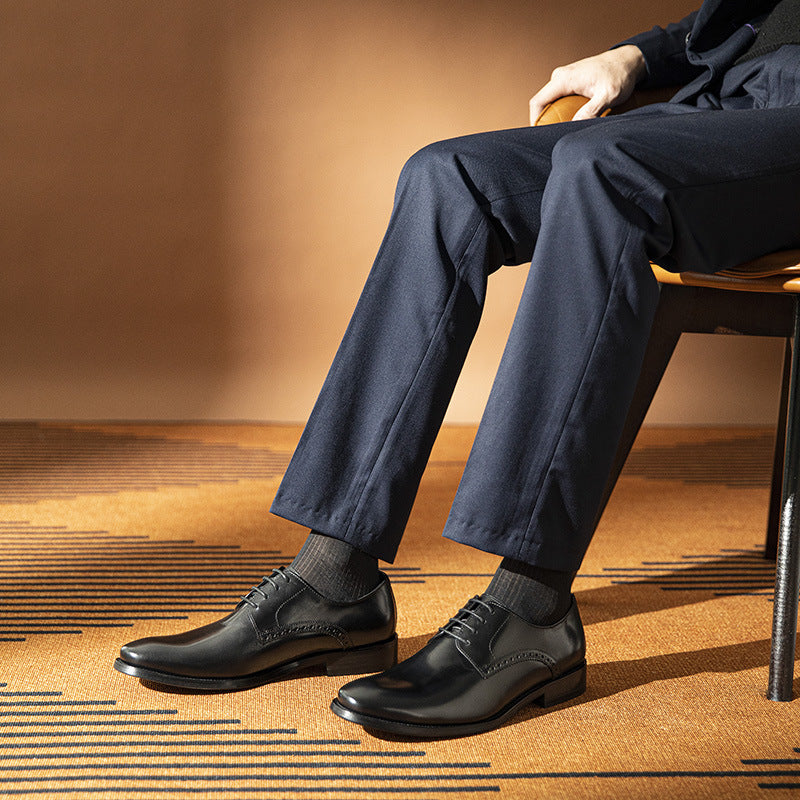 Men's Within Hours Business Formal Wear Round Toe Leather Shoes