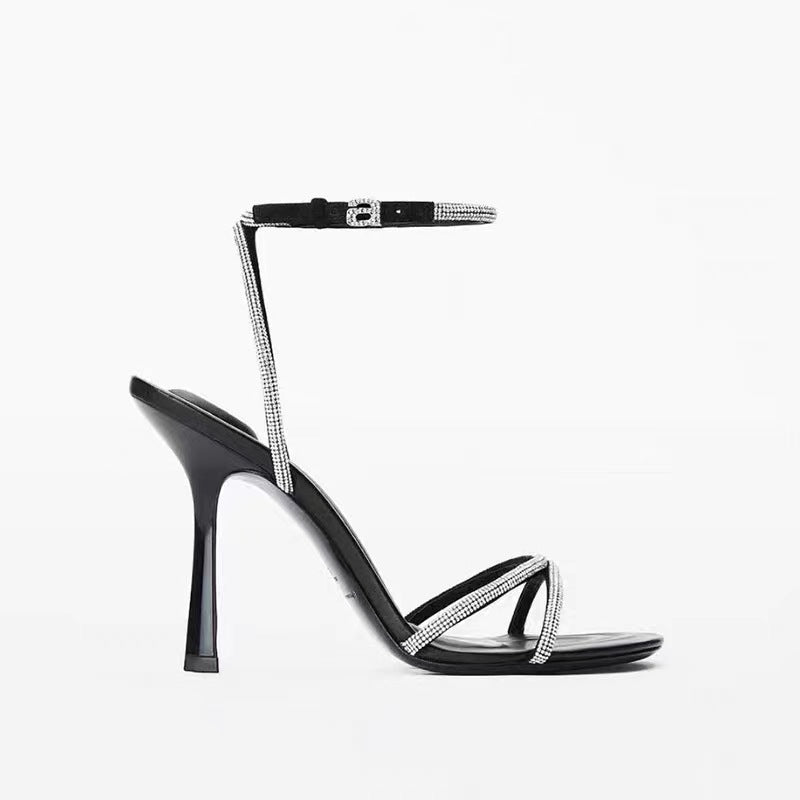 Women's High Stiletto Sexy Open Toe Buckle Heels