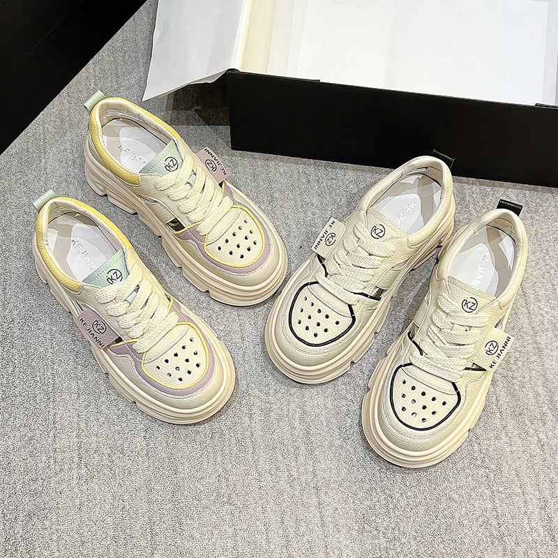 Women's Summer Platform Roman White Fashionable Hollow Sandals