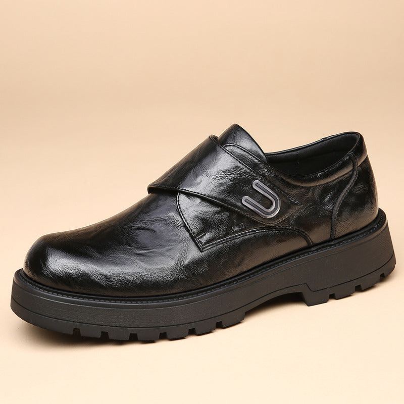 Men's Plus Size Spring Formal Wear Thick Bottom Height Increasing Leisure Men's Shoes