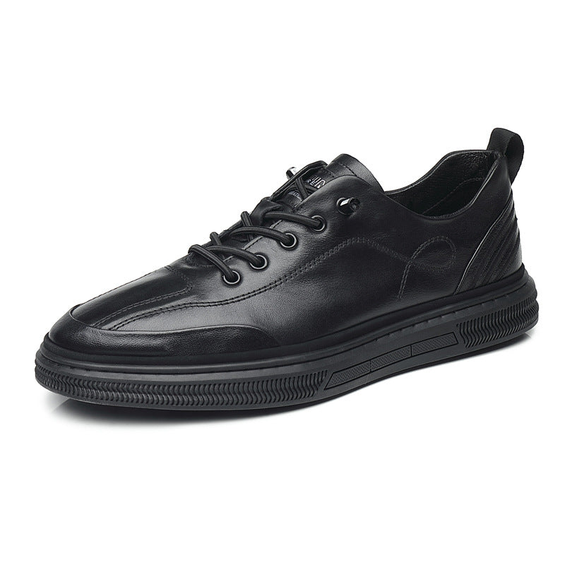 Men's First Layer Cowhide Slip-on Genuine Sports Sneakers