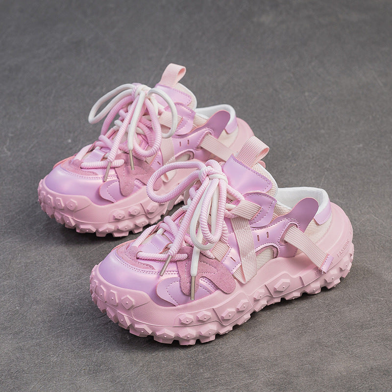 Women's Summer Thick Bottom Half Dad Outdoor Slippers