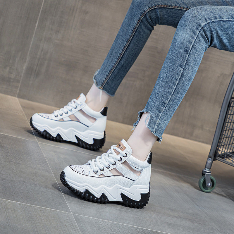 Women's Dad Summer Fashion Retro Lightweight Height Increasing Women's Casual Shoes