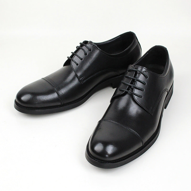 Men's Round Toe Business Breathable Formal Suit Commuter Leather Shoes