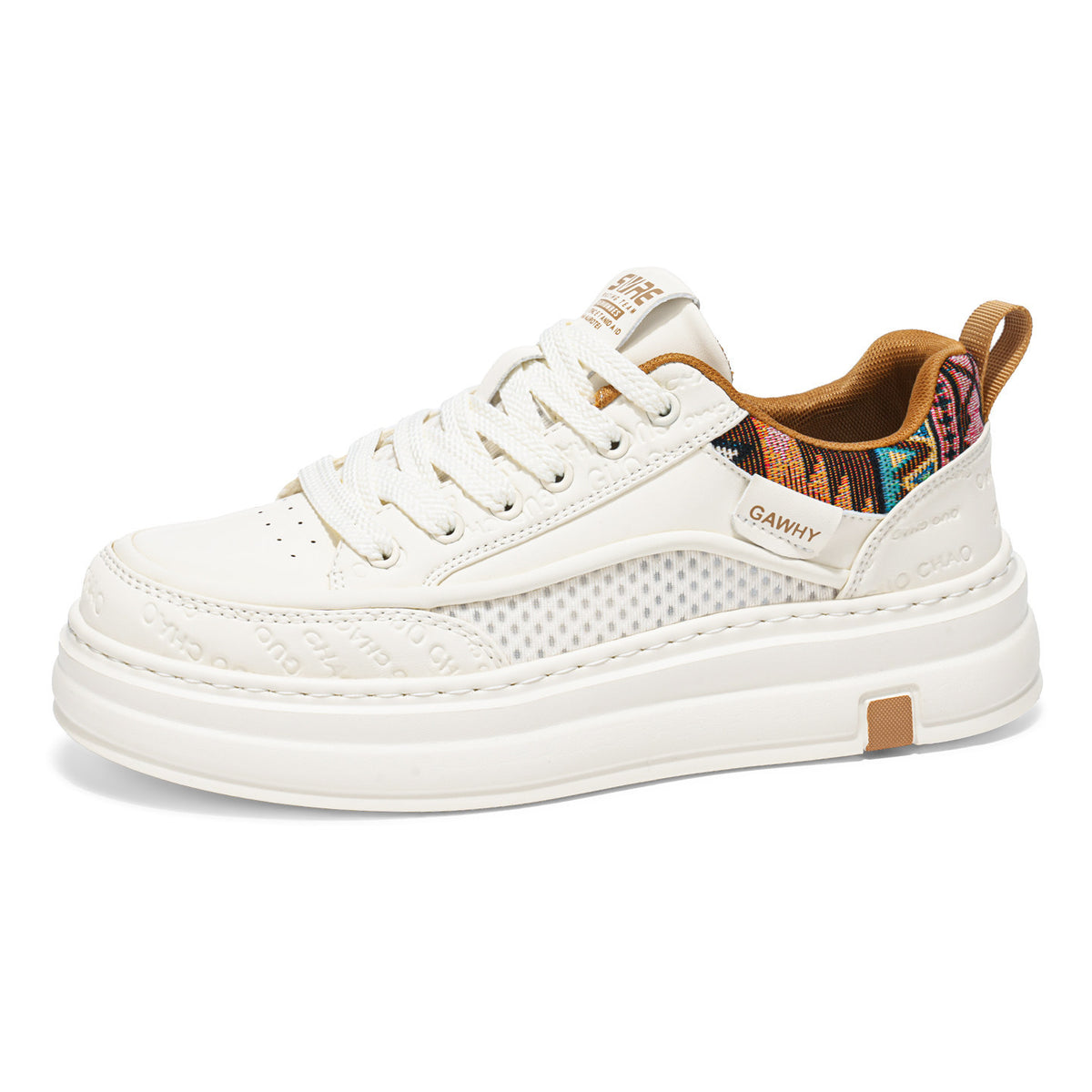 Men's Height Increasing Wearable White Trendy Soft Casual Shoes