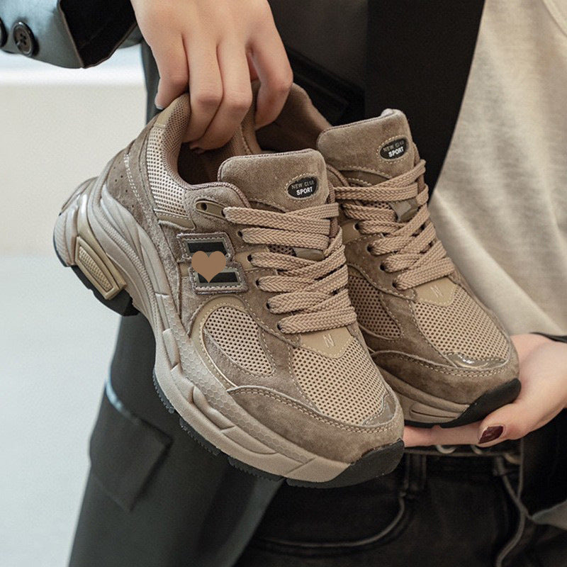 Women's Authentic Clunky Korean Style Versatile Platform Sneakers