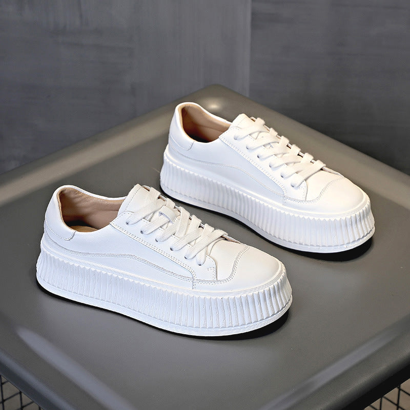 Platform Genuine Made Korean Biscuit White Female Women's Casual Shoes