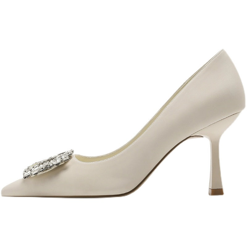 Women's Pumps Summer Dress Bow Gentle Fairy Lady Style Women's Fashion Shoes