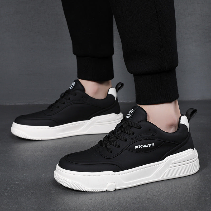Men's Autumn First Layer Cowhide Board Sports Sneakers