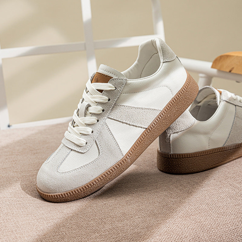 Women's German Training Breathable Summer White Flat Large Women's Sports Shoes