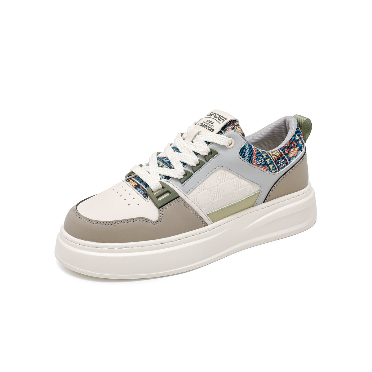 Extra Large Size White Niche Korean Men's Board Shoes