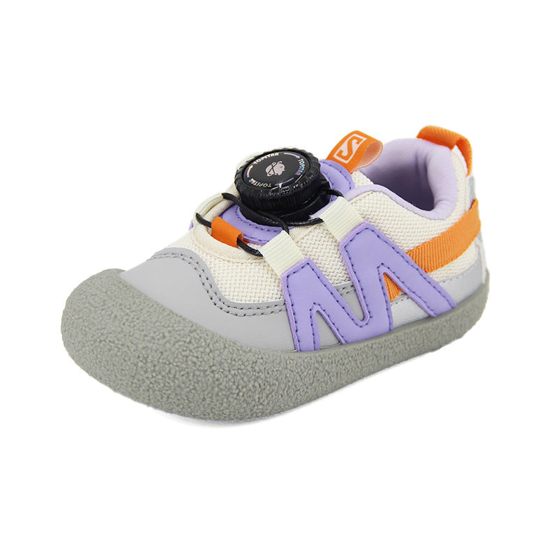 Children's Autumn Soft Bottom Korean Style Knob Sneakers