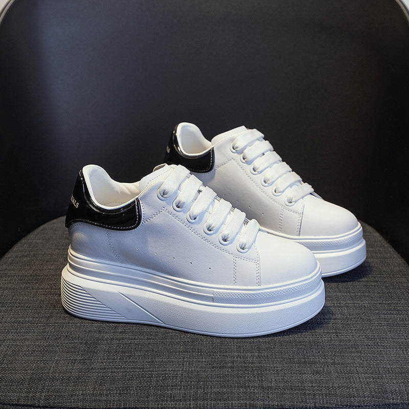 Women's Platform Height Increasing Insole Mcqueen White Dad Sports Women's Shoes