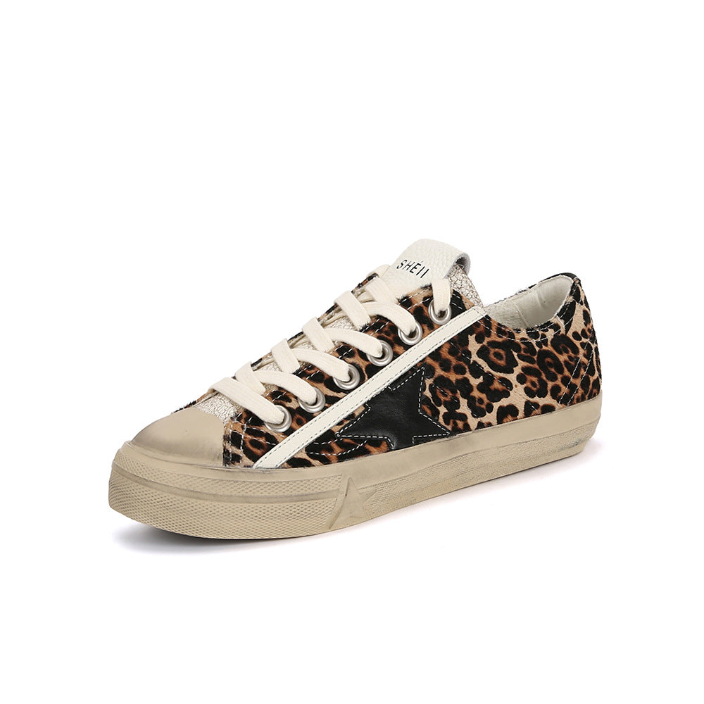 Women's Retro Distressed Little Dirty Leisure Sports Inner Casual Shoes