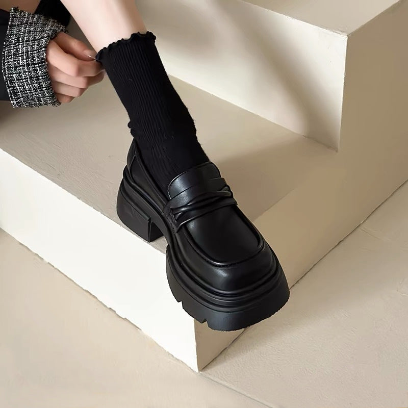 Women's Style Genuine Thick Bottom Chunky Inner Loafers