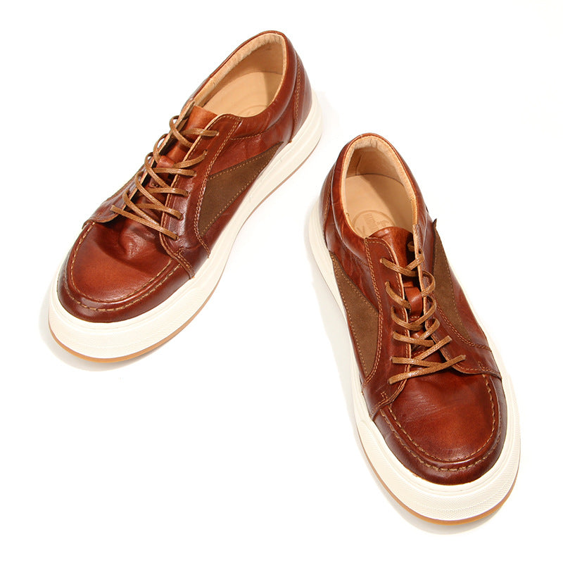 Men's Charming Washed Horse Retro Distressed Sneakers
