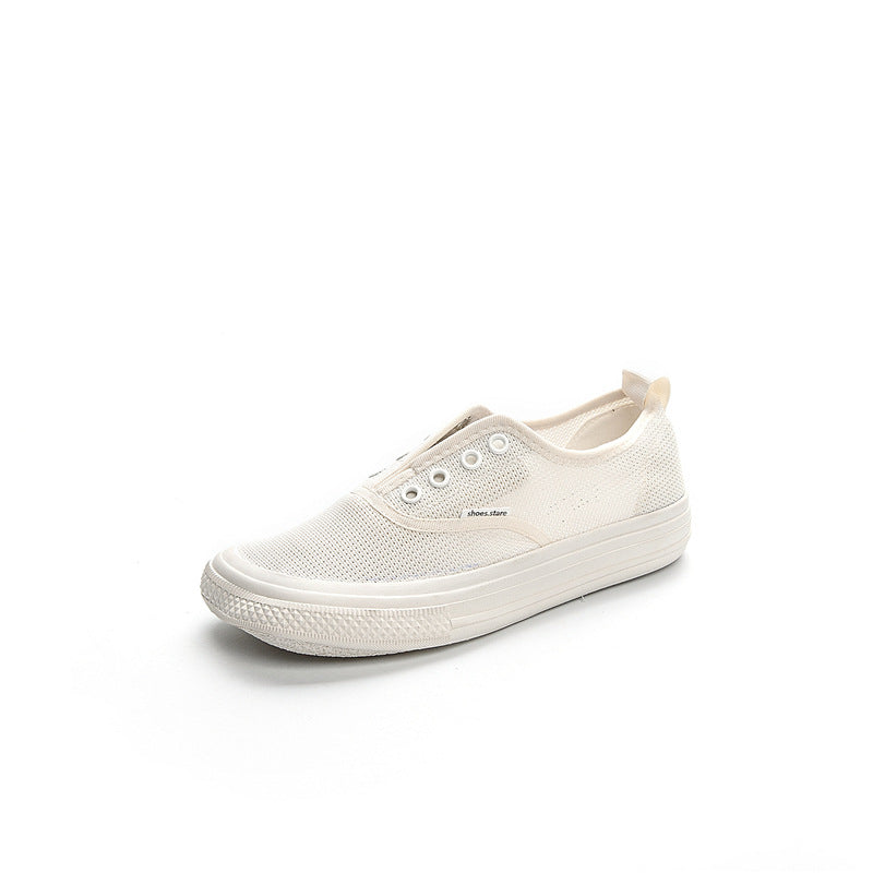Women's Mesh Surface White Soft Bottom Breathable Casual Shoes