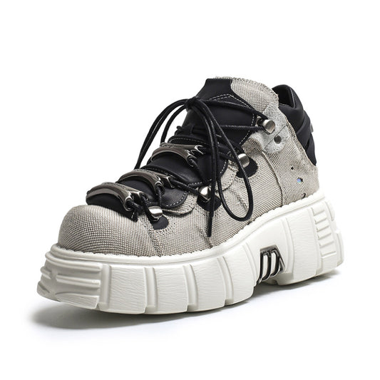 Women's & Men's Retro Spanish Punk Metal Platform Thick Women's Shoes