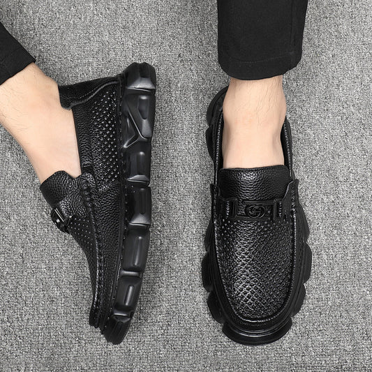 Men's Authentic Hollow Out Platform Summer Perforated First Sandals