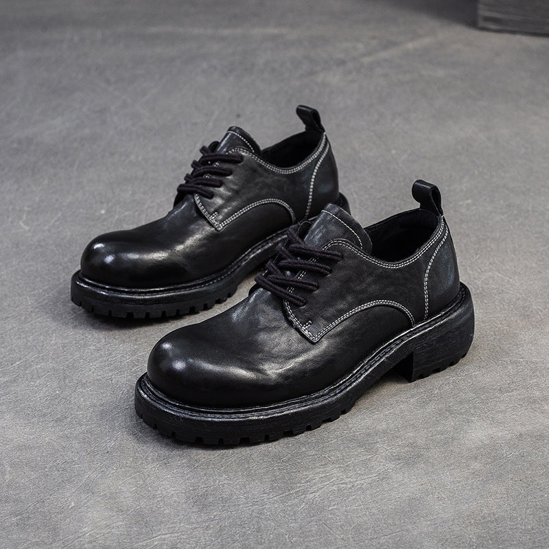 Women's & Men's Retro British Style Front Pumps Business Men's Shoes