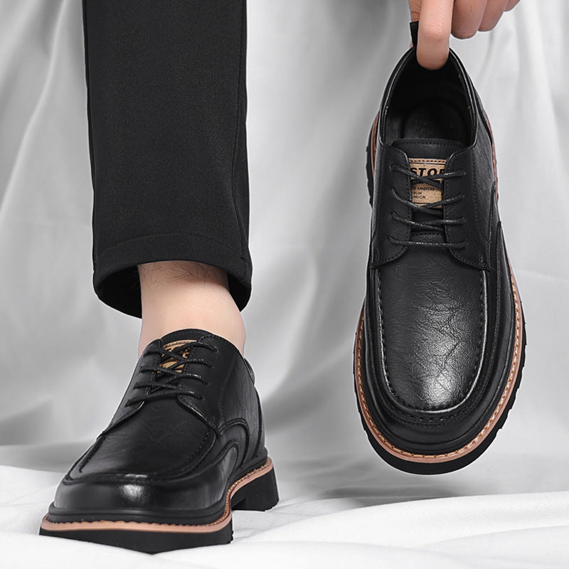 Men's Business Formal Wear British Style Soft Men's Casual Leather Shoes