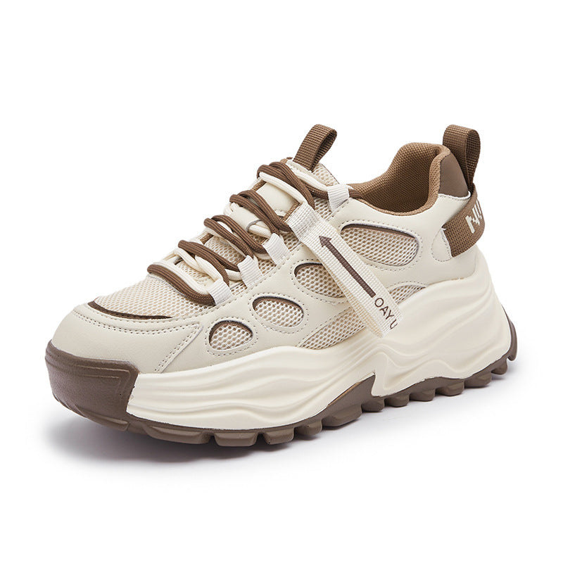 Women's Dad Spring Fashion Mesh Platform Height Sneakers