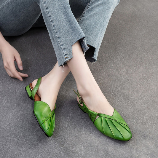 Women's Minority Closed Toe Flat French Style Sandals