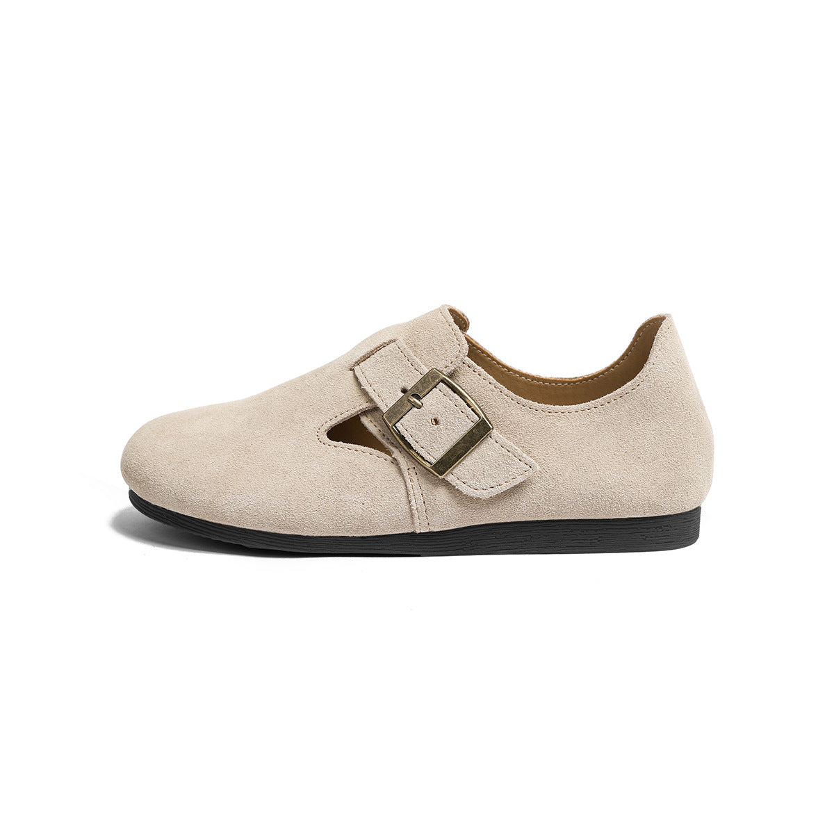 Women's Full Cowhide Retro With Two-step For Casual Shoes