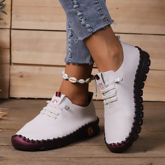 Imitation Soft Bottom Handmade Elderly Loose Wide Casual Shoes