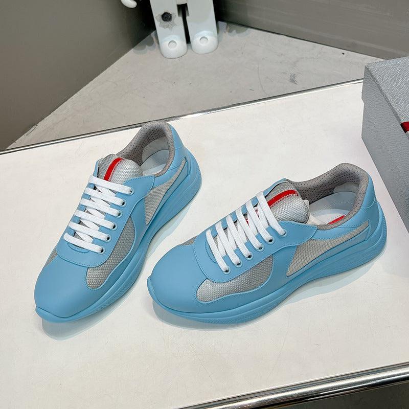 Stitching Male Female Trendy Light Luxury Mesh Sneakers