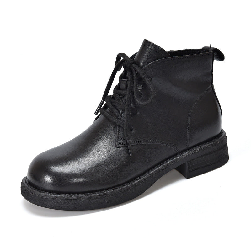 Women's Mid Authentic Martin Red Retro Washed Boots