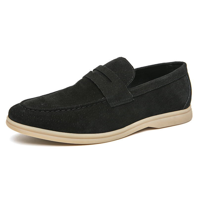 Men's Plus Size Fashion Slip-on Trendy Simple Leather Shoes