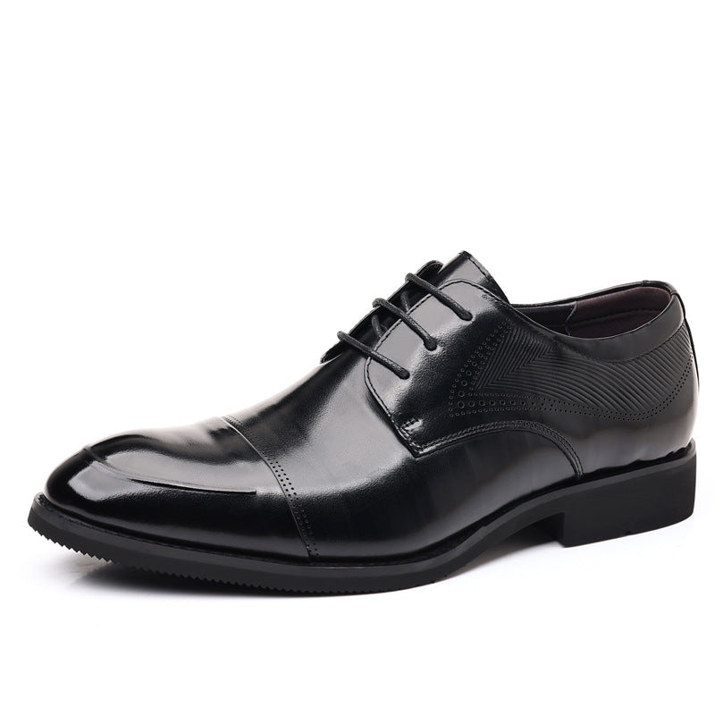 Men's Formal Wear Genuine Wedding Simple Style Leather Shoes