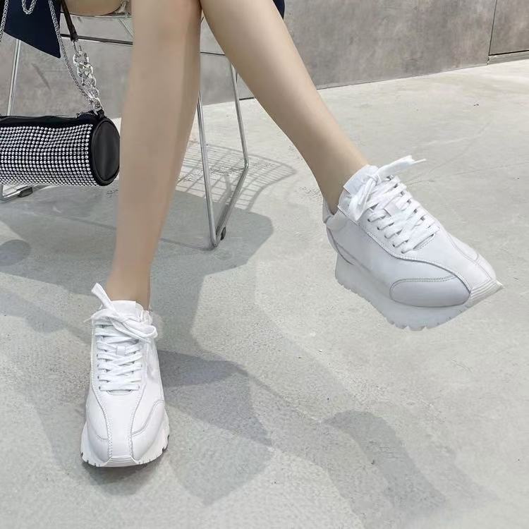 Women's White Korean Sports Breathable Flat Cortez Women's Casual Shoes