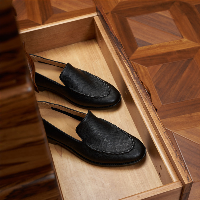 Men's Spring Good Year Handmade Genuine Slip-on Loafers