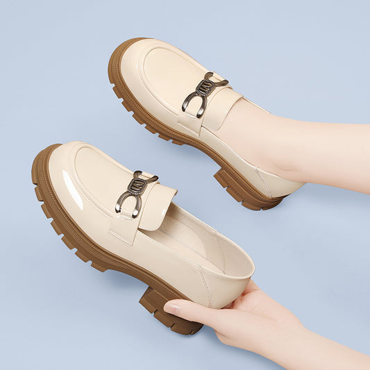 Women's Spring Bottom Thick With British Style Loafers