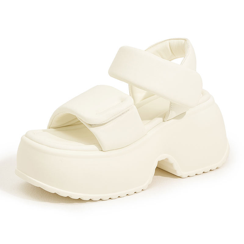 Women's Thick-soled Summer Velcro Fashionable Outer Wear Sandals