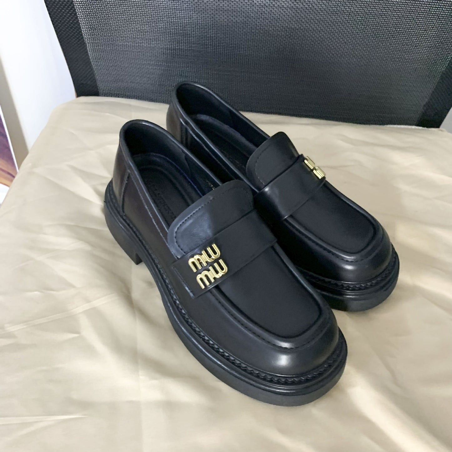 Second Hair Grape Mom Preppy Style Loafers