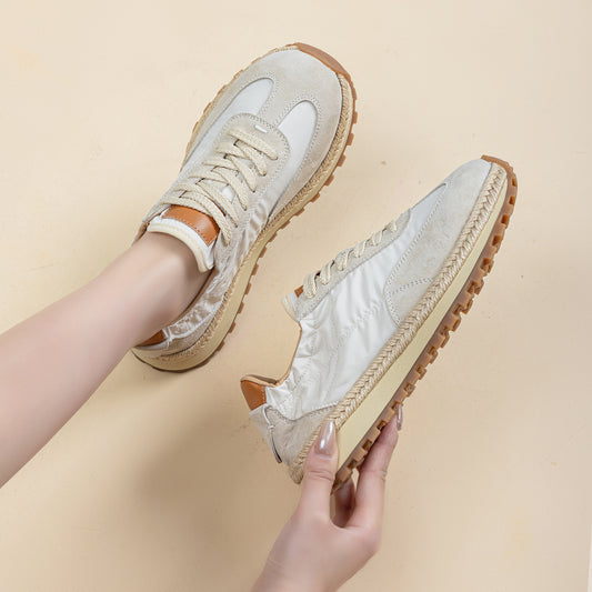 Women's Woven Breathable Genuine Cortez Summer Color Matching Women's Casual Shoes
