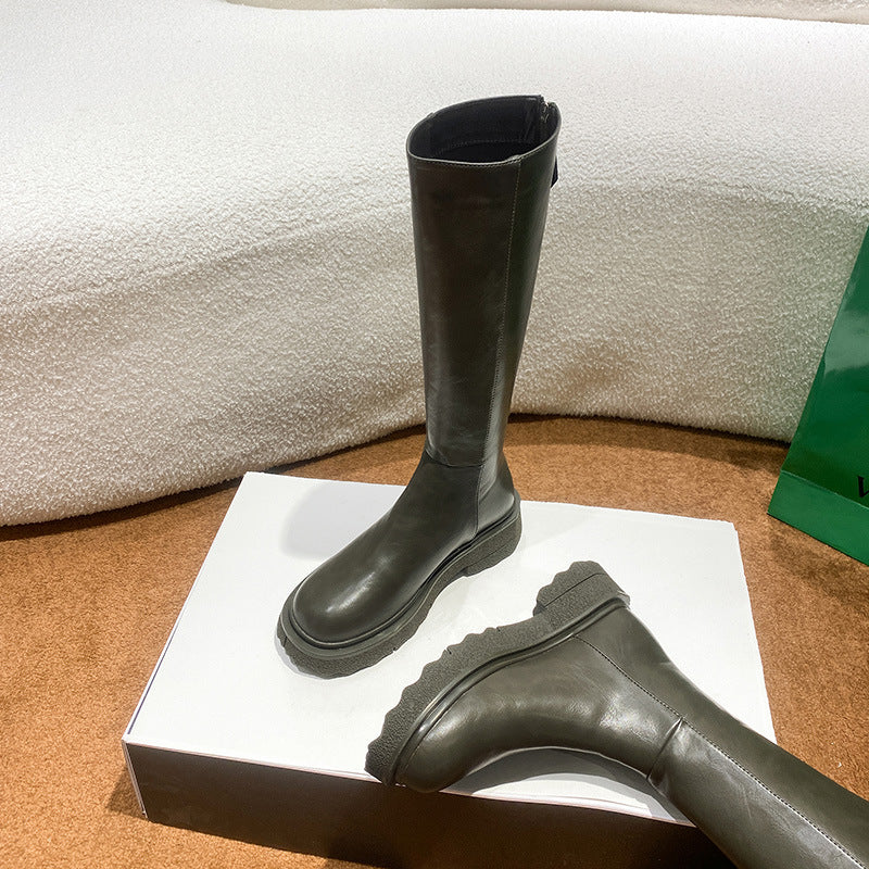 Women's Fashion High Leg Thick Bottom Knight Boots
