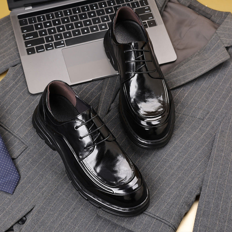Men's First Layer Cowhide British Style Genuine Men's Shoes