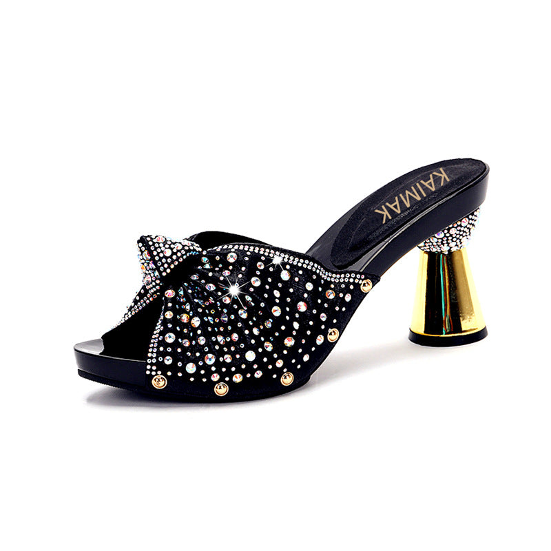 Style Nigeria Crystal Rhinestone Party Banquet Heels