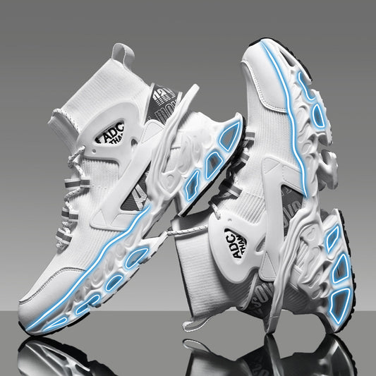 Men's Spring Breathable Running Mesh Blade Batch Sneakers