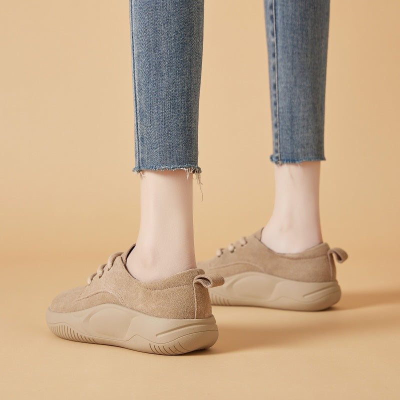 Women's Retro British Style Chunky Platform Small Casual Shoes