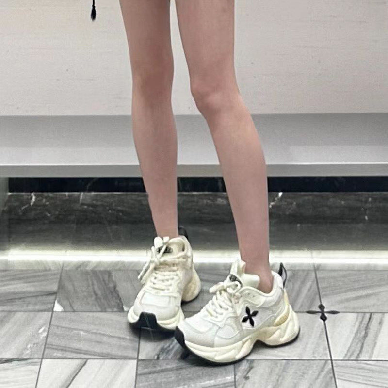 Women's Retro Jogging Dad Zhang Raise The Sneakers